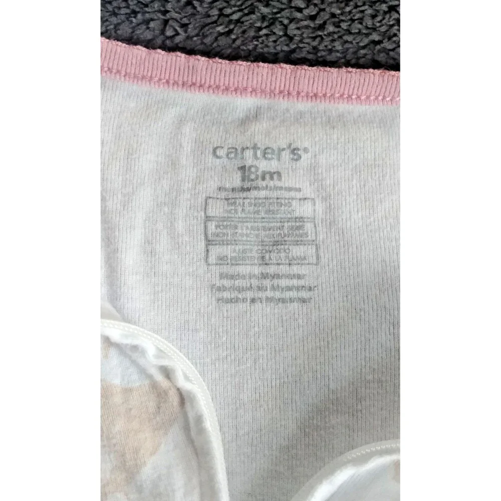 pajamas 18 months New Carters baby sleeper with elephants grip feet sleepwear